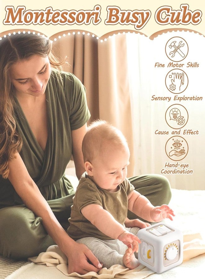 Bitnex 6 in 1 Busy Cube Montessori Toys for 1-3 Year Olds - Image 2